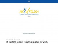 Bild zum Artikel: Ist  Deutschland das Tierversuchslabor der Welt? Tierversuche bei Covance – größter „Affenverbraucher“ Deutschlands!