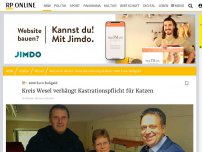 Bild zum Artikel: 1000 Euro Bußgeld: Kreis Wesel verhängt Kastrationspflicht für Katzen