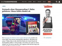 Bild zum Artikel: Erstmals ohne Manspreading U-Bahn gefahren: Mann fallen Hoden ab