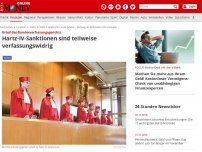 Bild zum Artikel: Urteil des Bundesverfassungsgerichts - Hartz-IV-Sanktionen sind teilweise verfassungswidrig