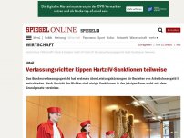 Bild zum Artikel: Verfassungsrichter kippen Hartz-IV-Sanktionen teilweise 