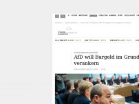 Bild zum Artikel: Schutz der Privatsphäre: AfD will Bargeld im Grundgesetz verankern