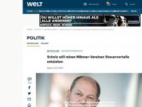 Bild zum Artikel: Scholz will reinen Männer-Vereinen Steuervorteile entziehen