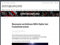 Bild zum Artikel: Neonazis verhöhnen NSU-Opfer bei Fackelmärschen