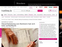 Bild zum Artikel: Altersbezüge: Rentner zahlen teilweise deutlich höhere Steuern