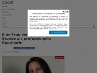 Bild zum Artikel: Eine Frau verdient fast 80 € die Stunde als professionelle Kuschlerin