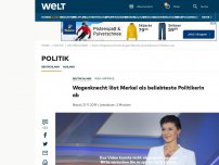 Bild zum Artikel: Sahra Wagenknecht ist Deutschlands beliebteste Politikerin