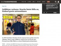 Bild zum Artikel: Geldbörse verloren: Strache bietet Billa an, Einkauf gratis mitzunehmen