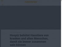 Bild zum Artikel: Hospiz behütet Haustiere von kranken und alten Menschen, damit sie immer zusammen sein können