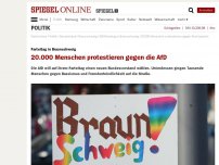 Bild zum Artikel: Parteitag in Braunschweig: 20.000 Menschen protestieren gegen die AfD