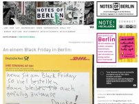Bild zum Artikel: An einem Black Friday in Berlin: