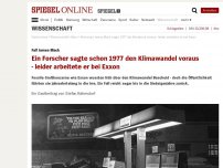 Bild zum Artikel: Fall James Black: Ein Forscher sagte schon 1977 den Klimawandel voraus - leider arbeitete er bei Exxon