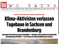 Bild zum Artikel: Verletzte Polizisten - Hunderte Aktivisten stürmen Lausitzer Tagebaue