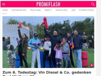 Bild zum Artikel: Zum 6. Todestag: Vin Diesel & Co. gedenken Paul Walkers (†)