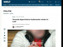 Bild zum Artikel: Tausende abgeschobene Asylbewerber wieder im Land