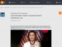 Bild zum Artikel: US-Demokraten leiten Amtsenthebungsverfahren gegen Trump ein