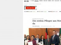 Bild zum Artikel: Die ersten Pfleger aus Mexiko sind da