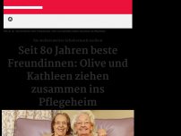 Bild zum Artikel: Unzertrennlich im Seniorenheim