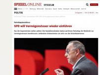 Bild zum Artikel: Parteitagsbeschluss: SPD will Vermögensteuer wieder einführen