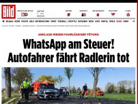 Bild zum Artikel: 29-Jähriger angeklagt - WhatsApp am Steuer! Autofahrer fährt Radlerin tot