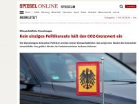 Bild zum Artikel: Klimaschädliche Dienstwagen: Kein einziges Politikerauto hält den CO2-Grenzwert ein