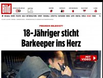 Bild zum Artikel: Freundin beleidigt? - 18-Jähriger sticht Barkeeper ins Herz