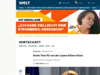 Bild zum Artikel: Erster Test für von der Leyens Klima-Vision