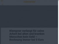 Bild zum Artikel: Klempner verlangt für seine Arbeit bei alten und kranken Menschen kein Geld – Rechnung immer bei 0 Euro