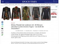 Bild zum Artikel: Normal für Dezember? 40 Messer-Attacken in den letzten Tagen