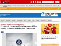 Bild zum Artikel: Wasserstoff, Methanol und künstliche Kraftstoffe - Es wäre ein Desaster für Volkswagen: China erwägt teilweise Abkehr vom Elektroauto