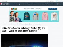 Bild zum Artikel: USA: Stiefvater erhängt Sohn (6) im Bad - weil er sein Bett nässte