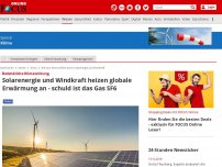 Bild zum Artikel: Bedenkliche Klimawirkung - Solarenergie und Windkraft heizen globale Erwärmung an - schuld ist das Gas SF6