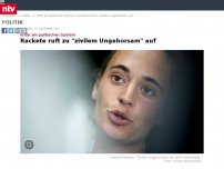 Bild zum Artikel: Kritik an politischem System: Rackete ruft zu 'zivilem Ungehorsam' auf