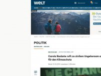 Bild zum Artikel: Carola Rackete ruft zu zivilem Ungehorsam auf – für den Klimaschutz