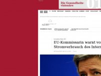 Bild zum Artikel: Klimaneutralität: EU-Kommissarin warnt vor massivem Stromverbrauch des Internets