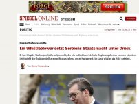 Bild zum Artikel: Illegale Waffengeschäfte: Ein Whistleblower setzt Serbiens Staatsmacht unter Druck