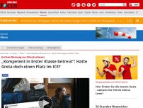 Bild zum Artikel: Auf dem Rückweg von Klimakonferenz - „Kompetent in Erster Klasse betreut“: Hatte Greta doch einen Platz im ICE?