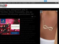 Bild zum Artikel: Eine Frau adoptiert alle 4 Töchter ihrer Freundin, die an einem Hirntumor gestorben ist