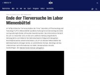 Bild zum Artikel: Ende der Tierversuche im Labor Mienenbüttel