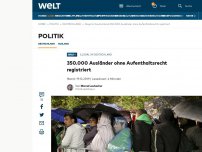 Bild zum Artikel: 350.000 Ausländer ohne Aufenthaltsrecht registriert