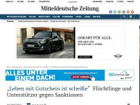 Bild zum Artikel: Protest gegen Gutscheine: Flüchtlinge und Unterstützer kritisieren Sanktionen