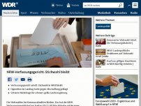 Bild zum Artikel: NRW Verfassungsgericht urteilt über Stichwahl