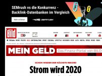 Bild zum Artikel: Schon wieder Rekord - Strom wird 2020 teuer wie nie!