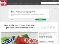 Bild zum Artikel: Nestlé-Marken: Diese Produkte gehören zum Unternehmen