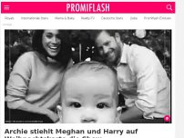 Bild zum Artikel: Archie stiehlt Meghan und Harry auf Weihnachtskarte die Show