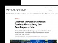 Bild zum Artikel: Klimapaket: Chef der Wirtschaftsweisen fordert Abschaffung der Pendlerpauschale