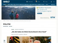 Bild zum Artikel: „Sie alle haben ein Stück Deutschland in Ihrer Hand“