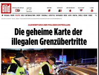 Bild zum Artikel: Polizeikontrollen - Die geheime Karte der illegalen Grenzübertritte