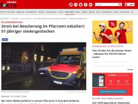 Bild zum Artikel: Im sächsischen Aue - Streit bei Bescherung im Pfarramt eskaliert: 51-Jähriger niedergestochen