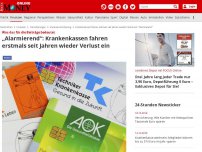 Bild zum Artikel: Was das für die Beiträge bedeutet - „Alarmierend“: Krankenkassen fahren erstmals seit Jahren wieder Verlust ein